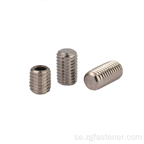 Metric Hexagon Socket Flat Point Set Screws